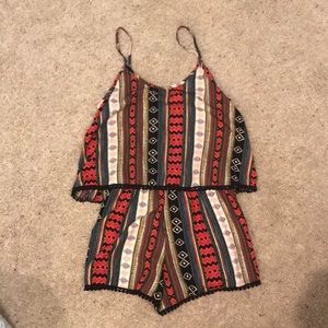 African print romper